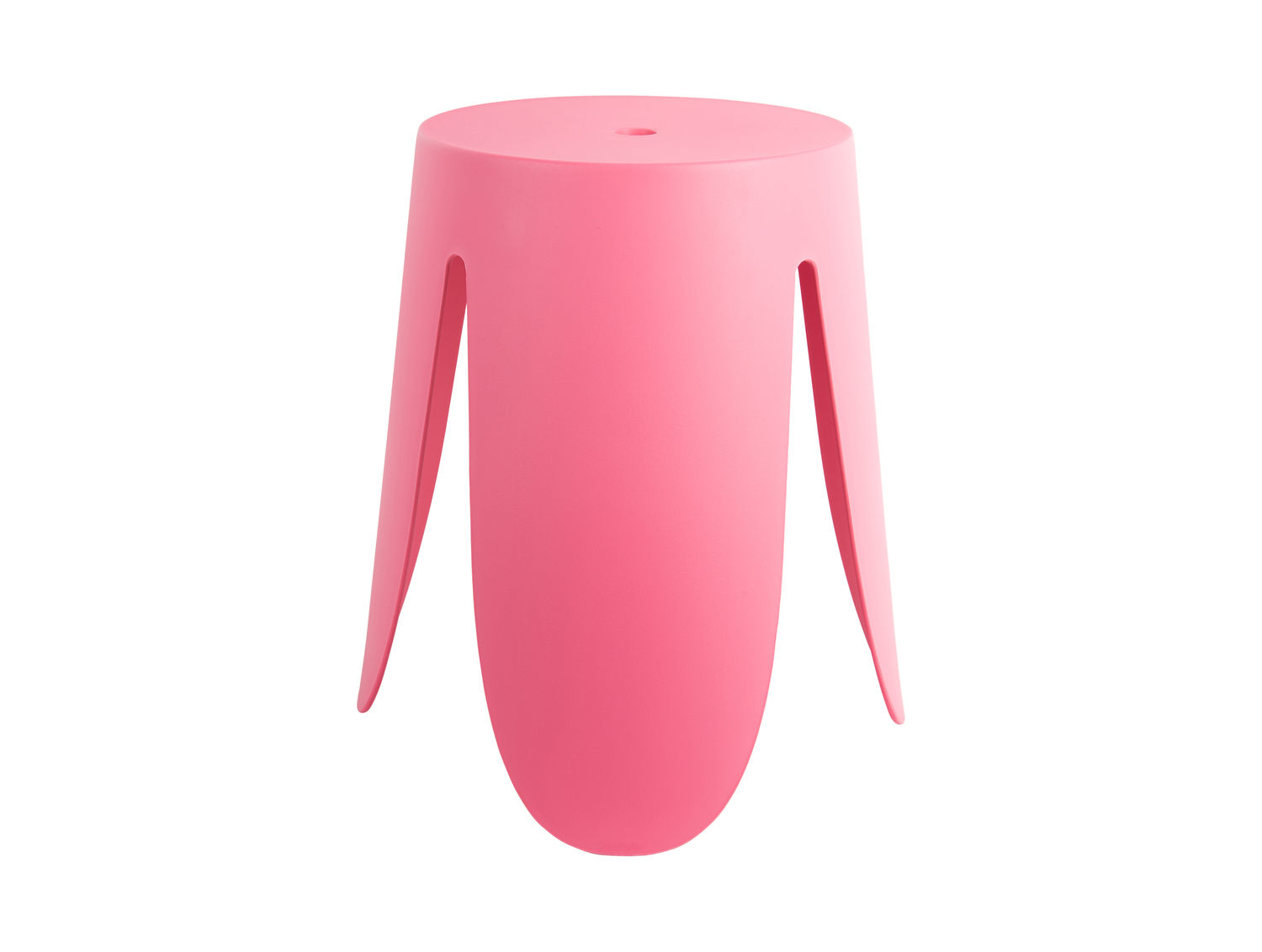 Kruk Slaansek Helder Roze van Leitmotiv, speels compact design met drie slanke poten