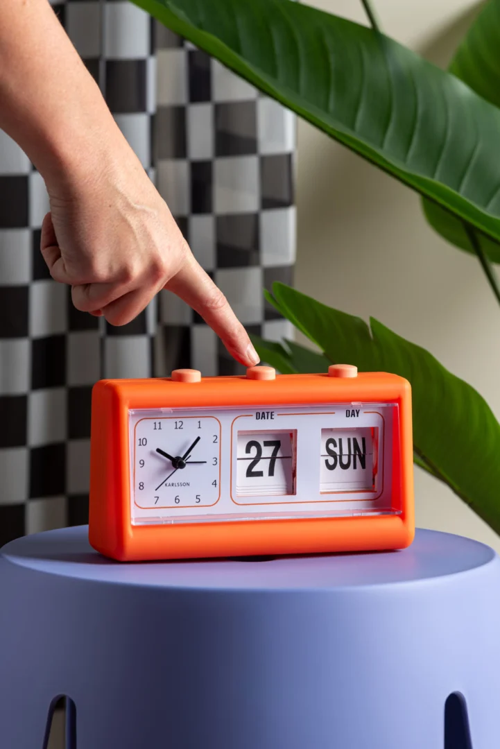 Wekker Jeerdora Helder Oranje - Afbeelding 5