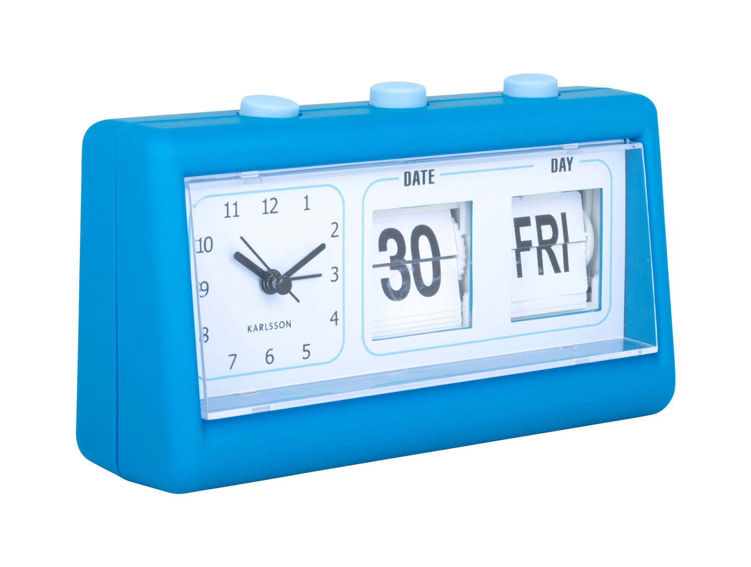 Wekker Loorio Helder Blauw - Afbeelding 2