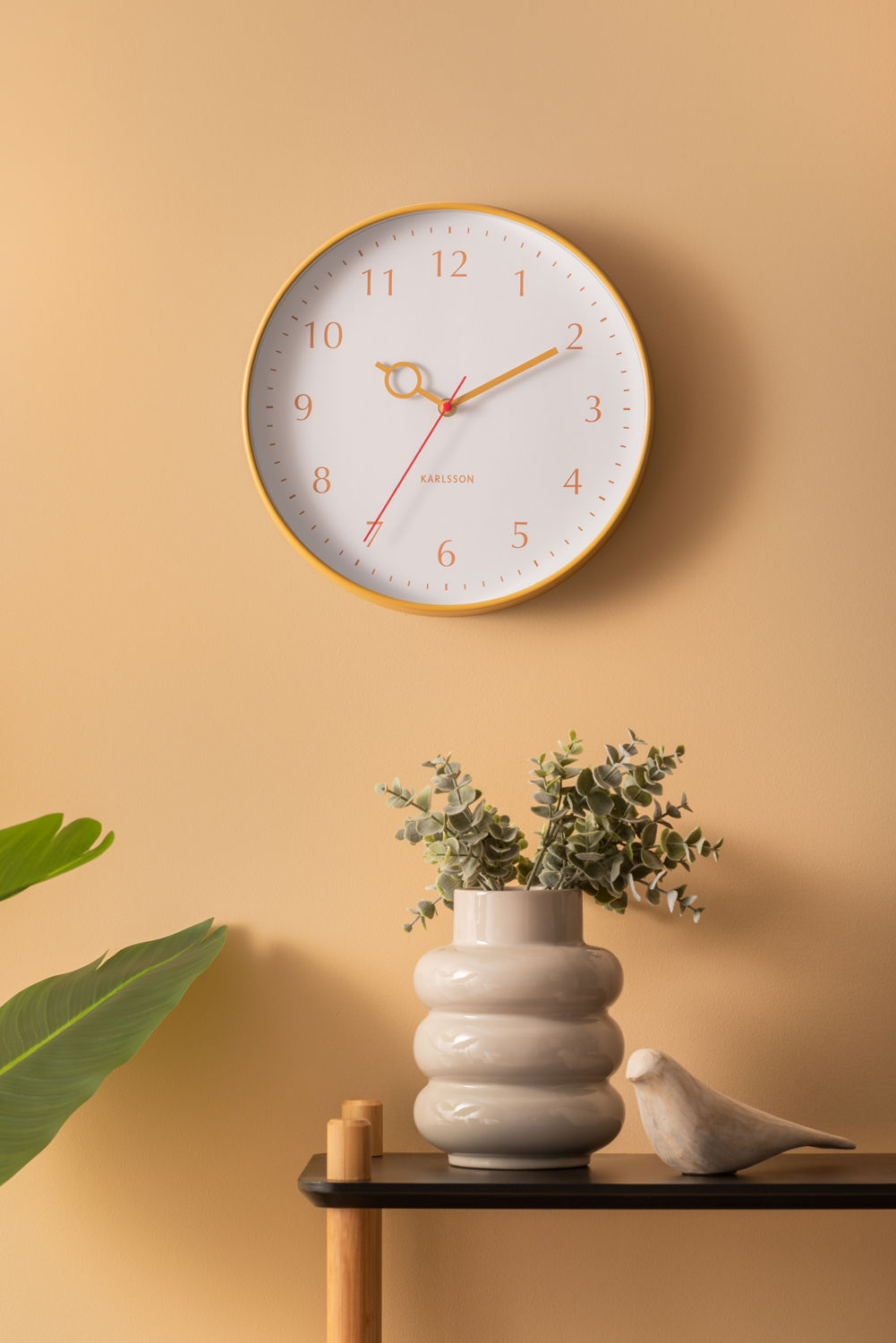 Wandklok Fleetoro Geel - Afbeelding 4