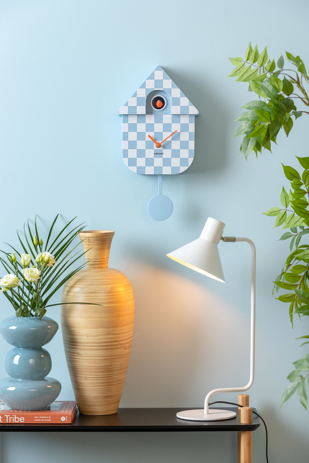 Wandklok Tarrek Zacht Blauw - Afbeelding 4