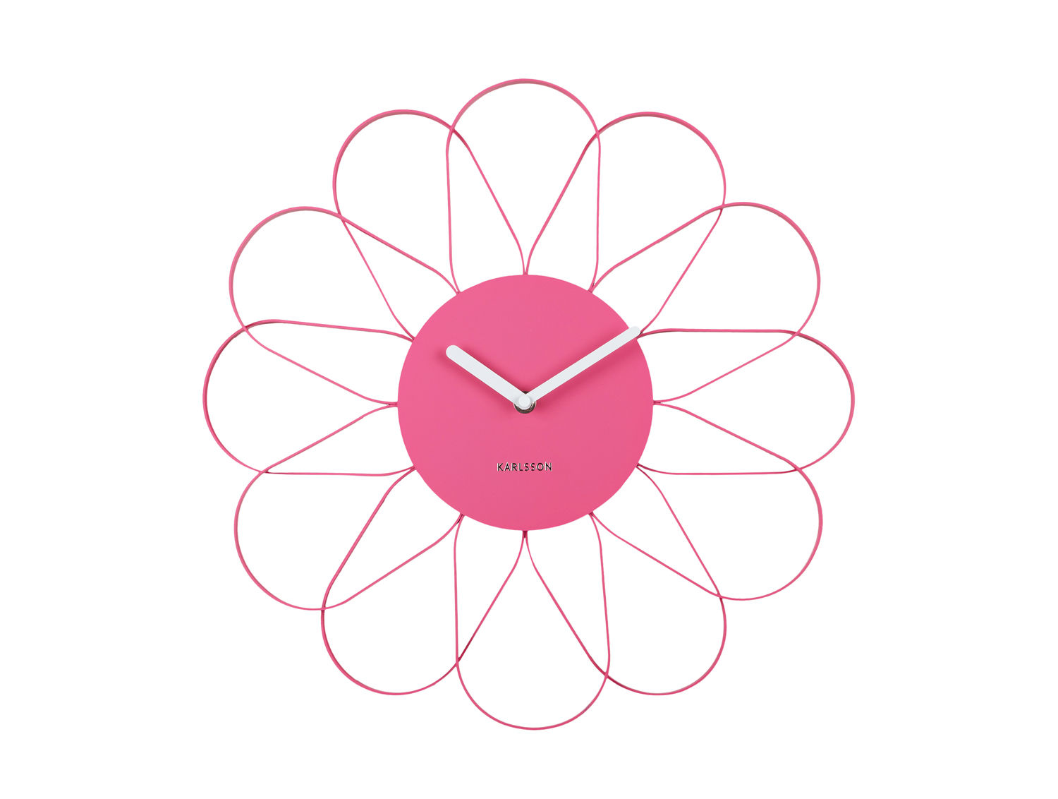 Wandklok Leira Helder Roze - Afbeelding 2