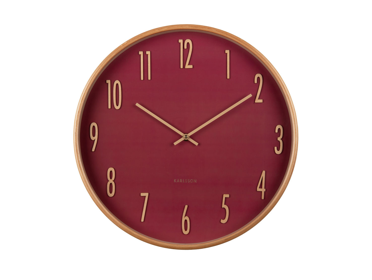 Wandklok Brauvand Rood - Afbeelding 2