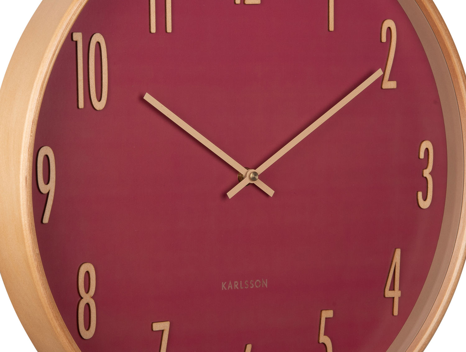 Wandklok Brauvand Rood - Afbeelding 3