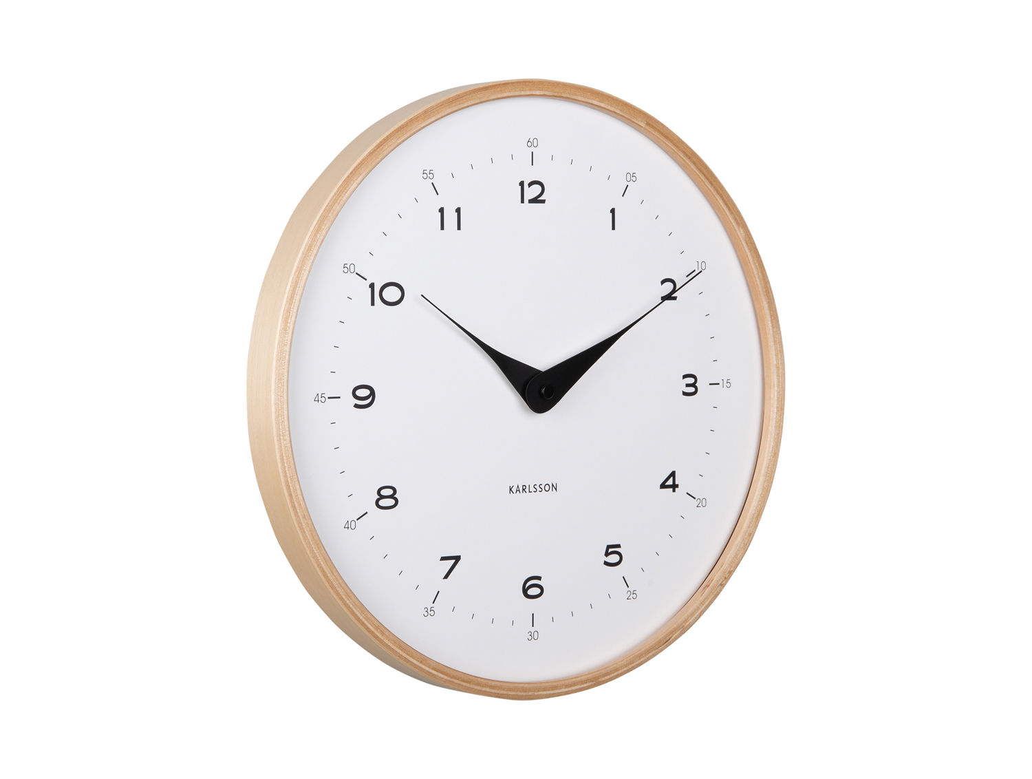 Wandklok Klammun Wit