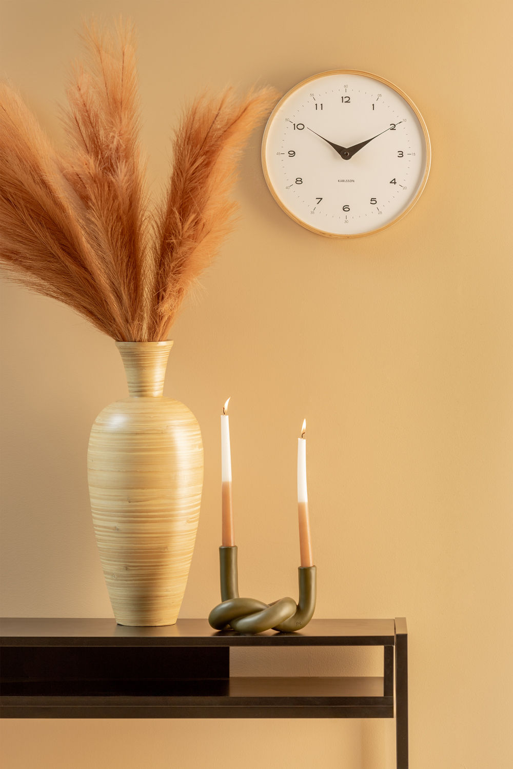 Wandklok Klammun Wit - Afbeelding 4