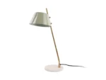 Tafellamp Kandy H53 cm met marmeren voet, metalen goudkleurige standaard en verstelbare kap