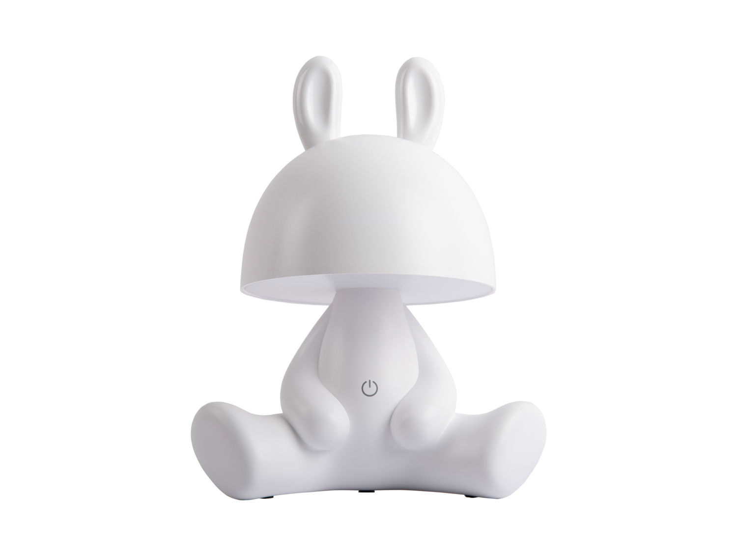 Tafellamp Jimmane Wit H27 cm met speels konijnendesign en LED-verlichting in wit