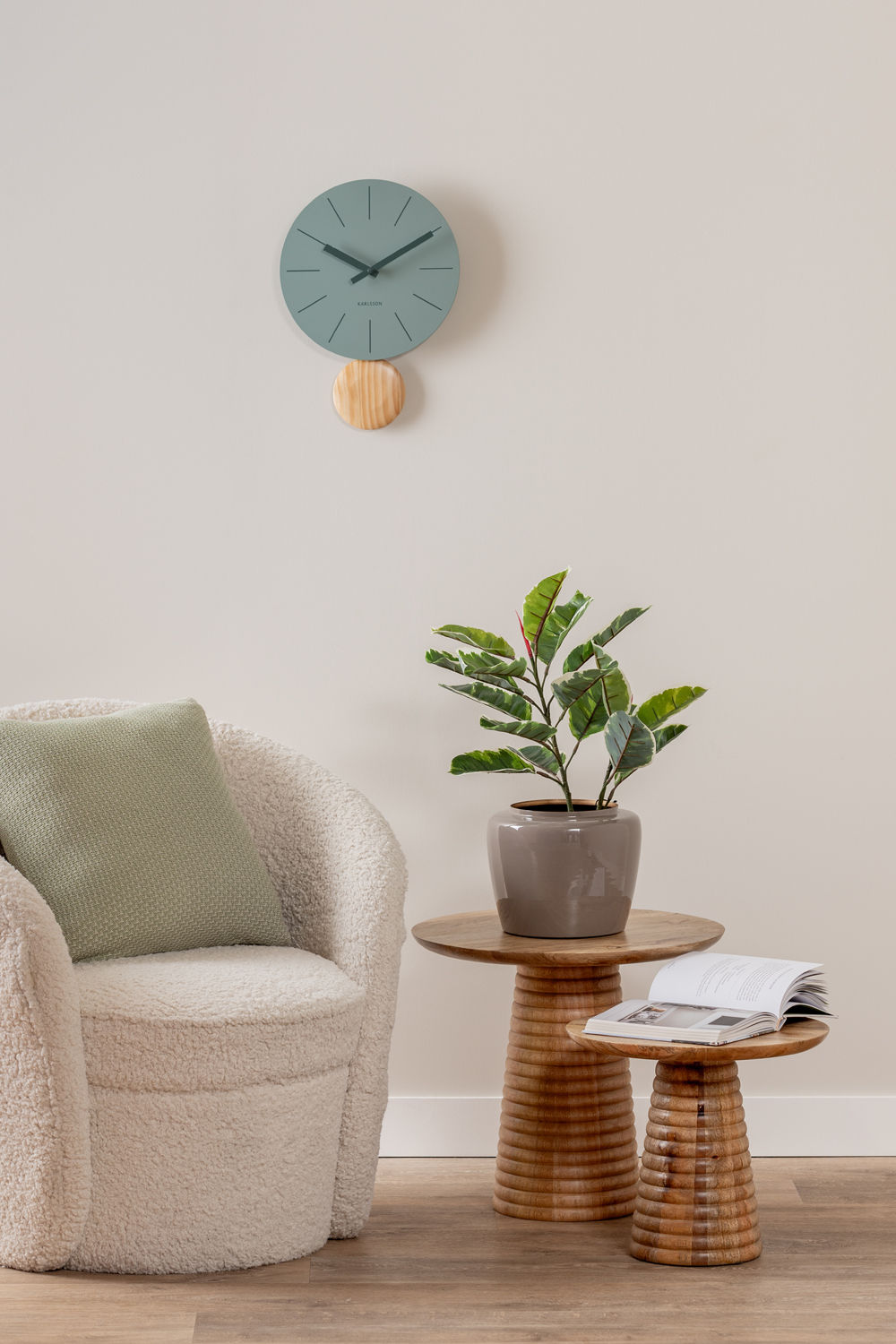 Bijzettafel Veinna Mangohout Ø50 cm - Afbeelding 4