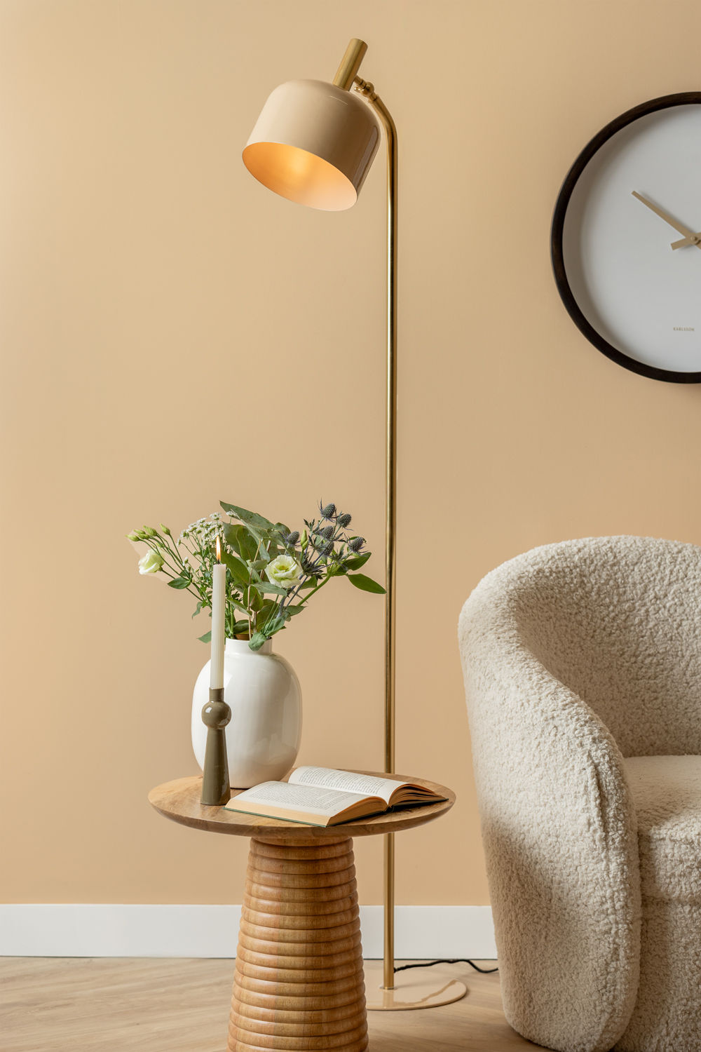 Bijzettafel Veinna Mangohout Ø50 cm - Afbeelding 7