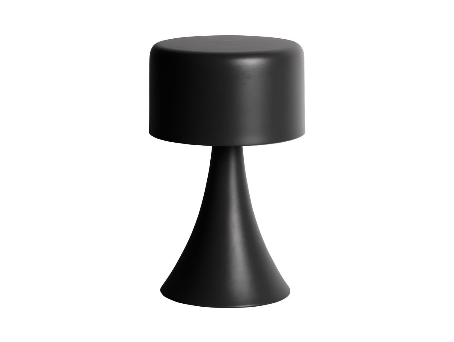Tafellamp Ceissel zwart H21 cm met retro snoerloos design en LED-verlichting