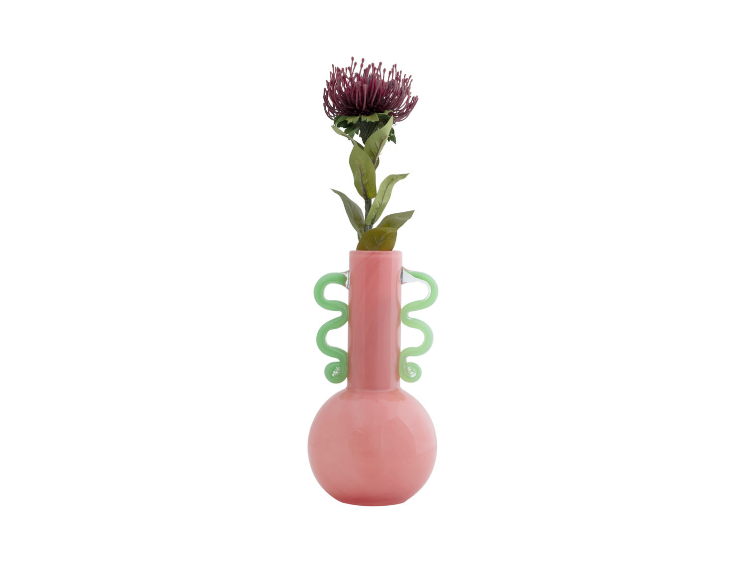 Vaas Beikal Glas Helder Roze Ø14 cm - Afbeelding 2