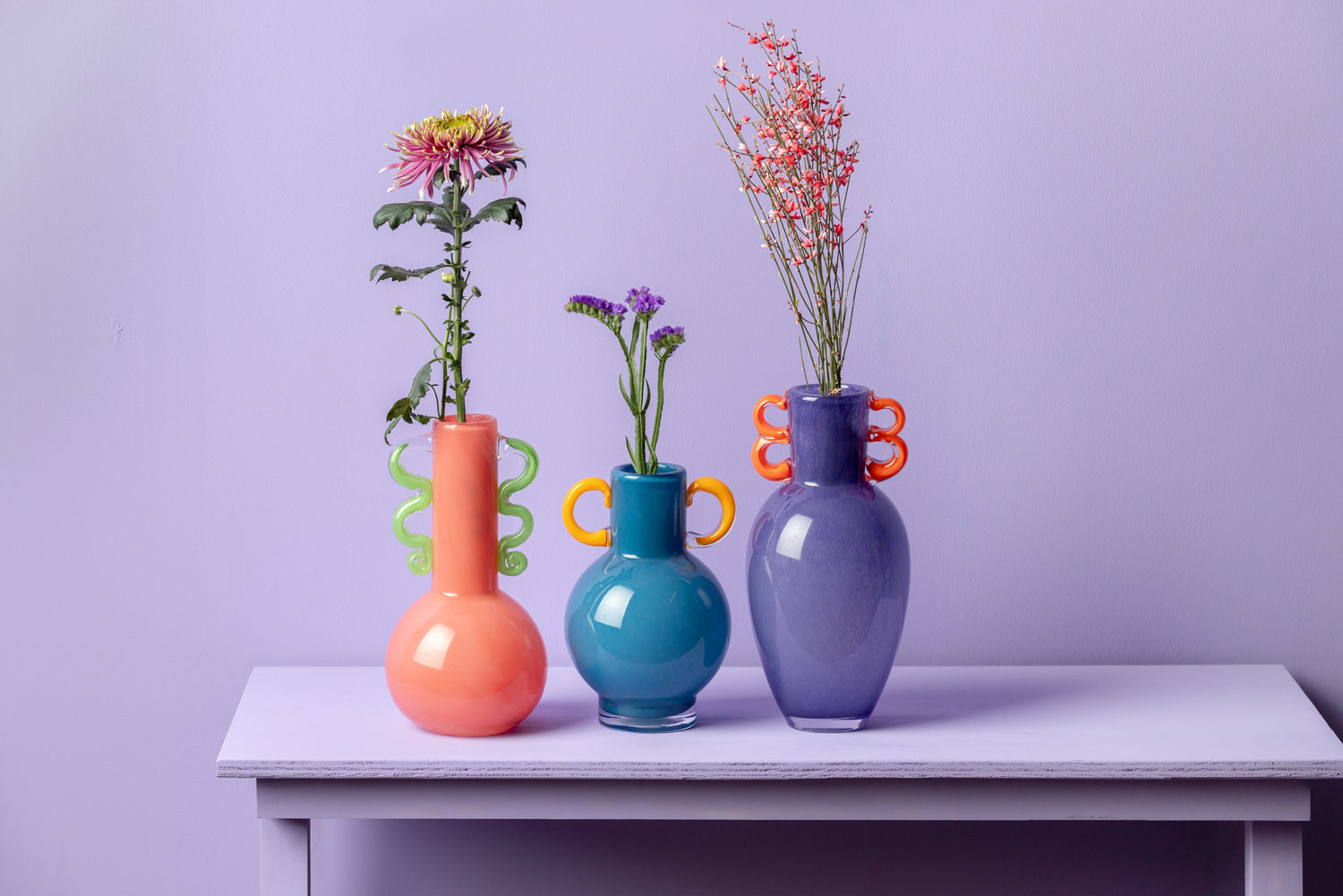 Vaas Naatello Glas Helder Paars Ø15 cm - Afbeelding 6