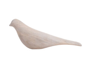 Beeld Zaunero Hout Wit H9 cm