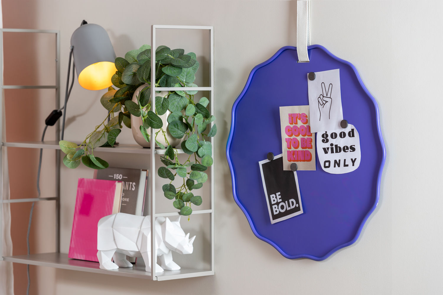 Memobord Loollang Helder Paars - Afbeelding 2