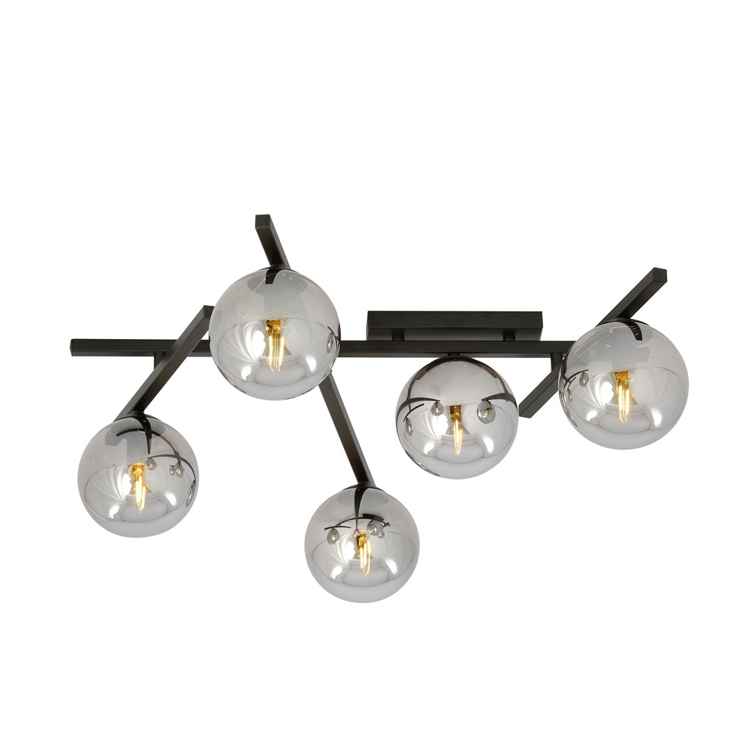 Plafondlamp Peilly Zwart Ø15 cm