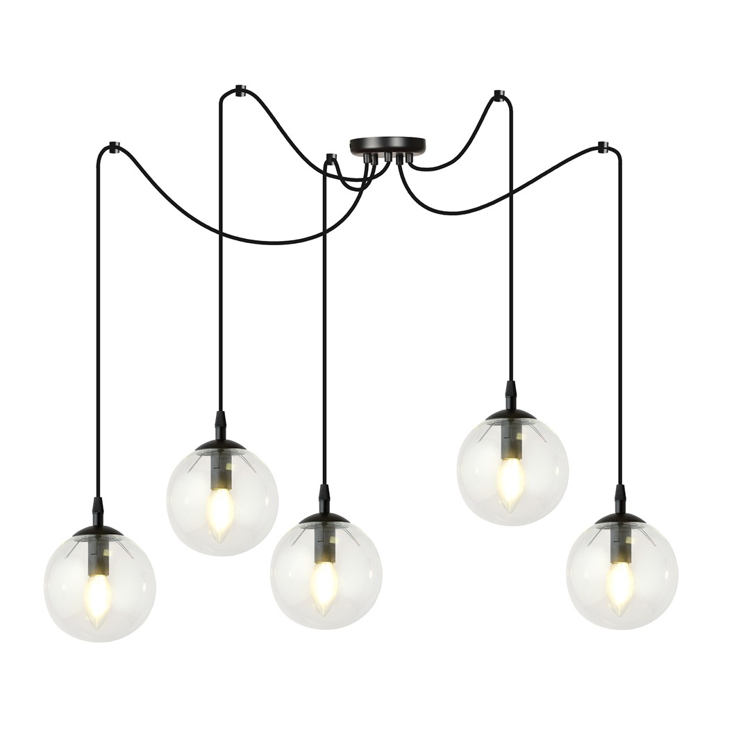 Hanglamp Furnio Zwart Ø14 cm