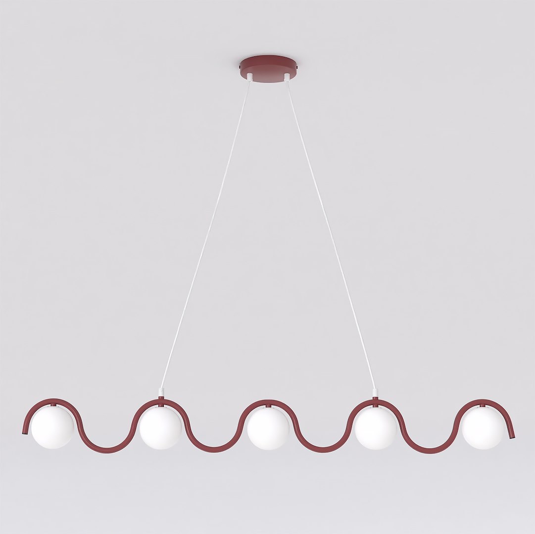 Hanglamp Slason Bordeaux Ø10 cm - Afbeelding 2