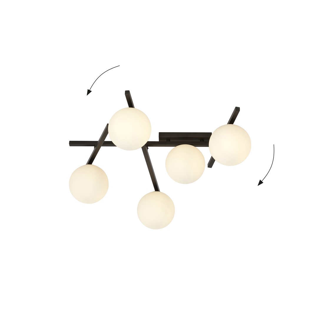 Plafondlamp Skummira Zwart Ø15 cm - Afbeelding 2