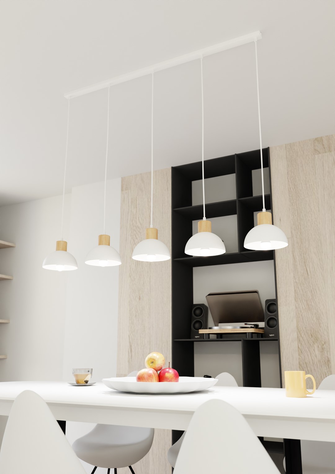 Plafondlamp Dukia Wit Ø18 cm - Afbeelding 2
