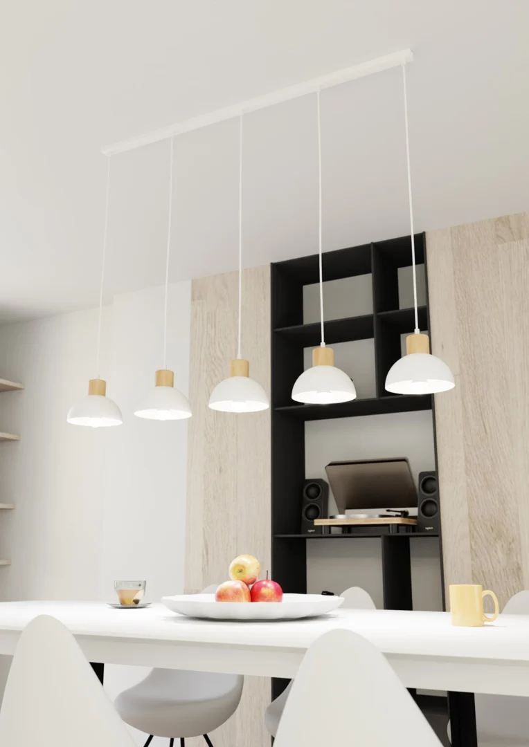 Plafondlamp Dukia Wit Ø18 cm - Afbeelding 2