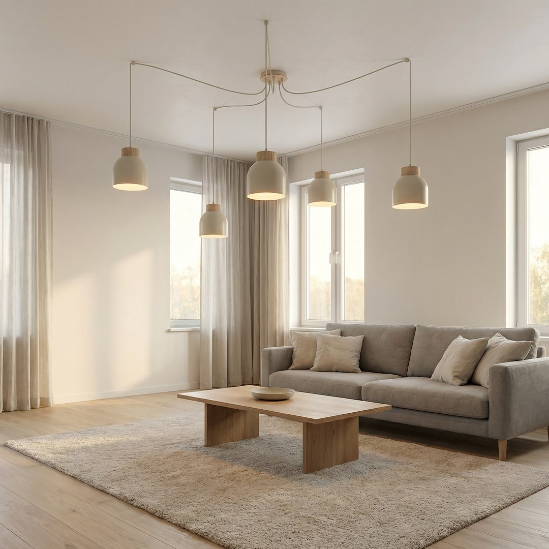 Hanglamp Klutes Beige - Afbeelding 2