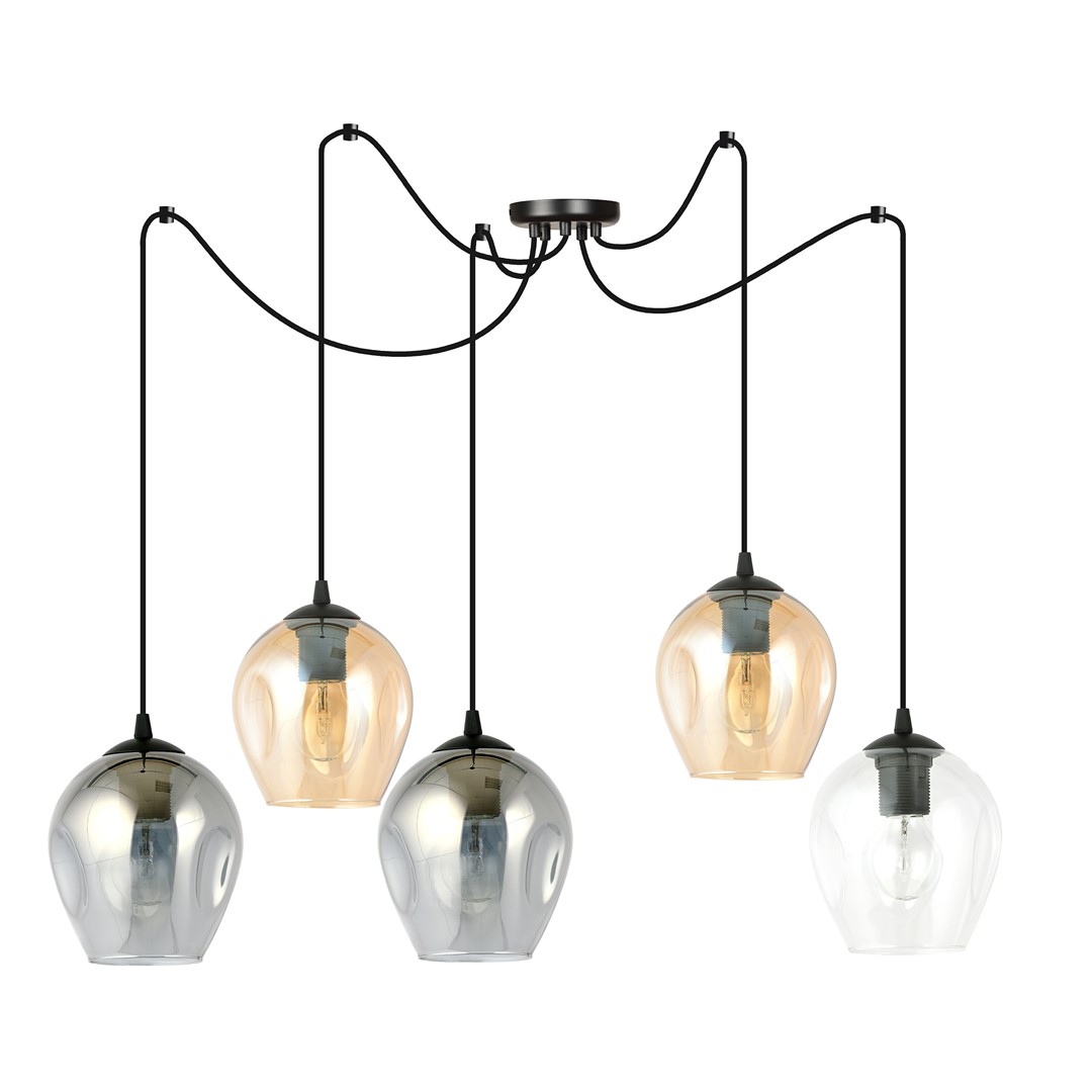 Hanglamp Klaador Zwart Ø14 cm - Afbeelding 2
