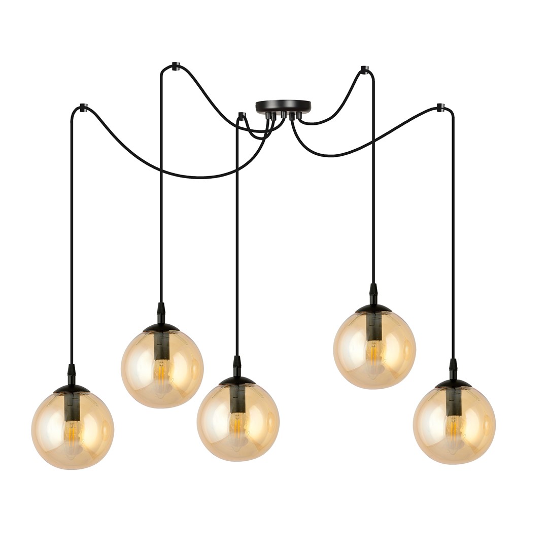 Hanglamp Rummon Zwart Ø14 cm - Afbeelding 2