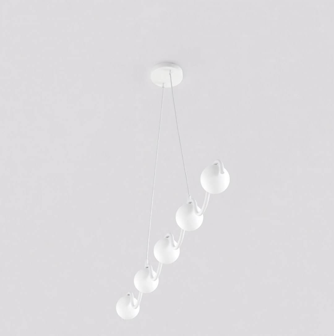 Hanglamp Rulland Wit Ø10 cm - Afbeelding 3