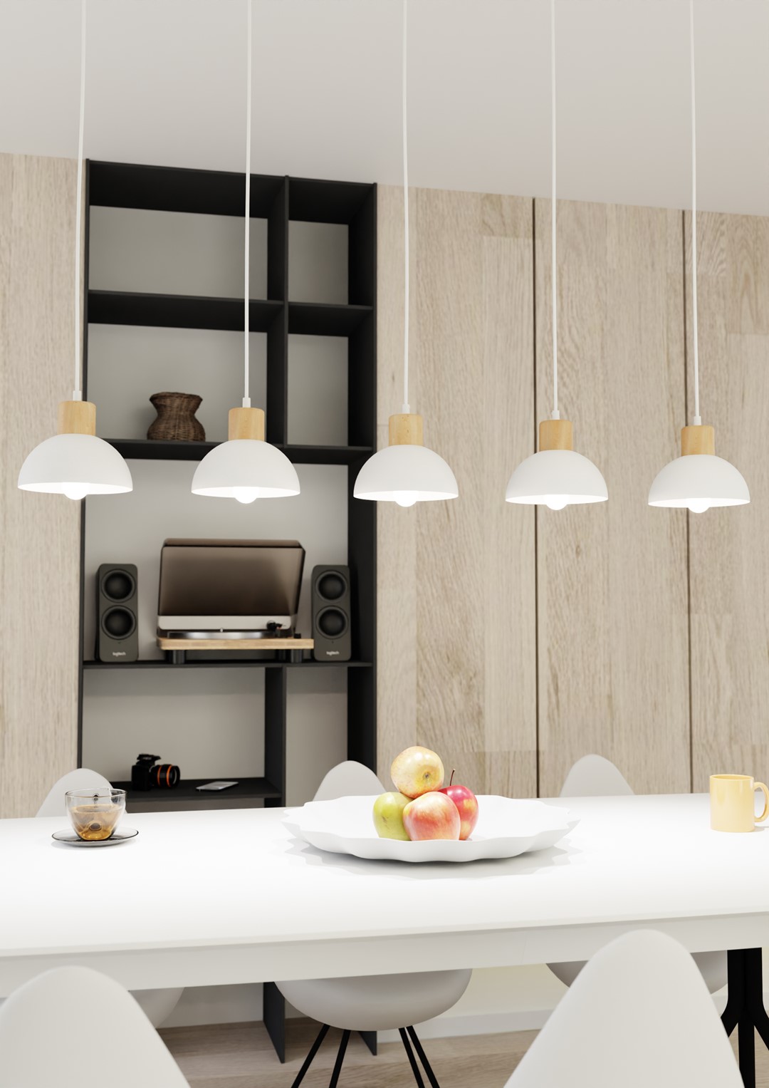 Plafondlamp Dukia Wit Ø18 cm - Afbeelding 3
