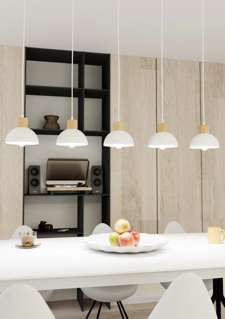 Plafondlamp Dukia Wit Ø18 cm - Afbeelding 3