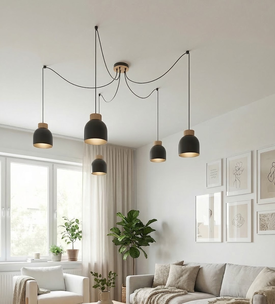 Hanglamp Brabino Zwart - Afbeelding 3