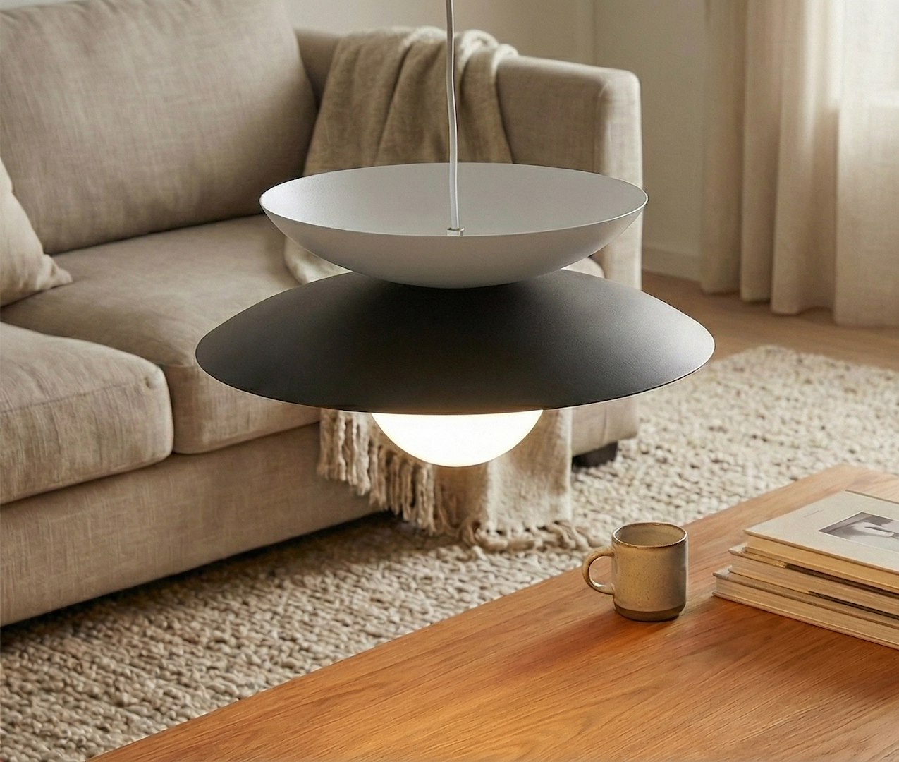 Hanglamp Bondak Zwart Ø10 cm - Afbeelding 3