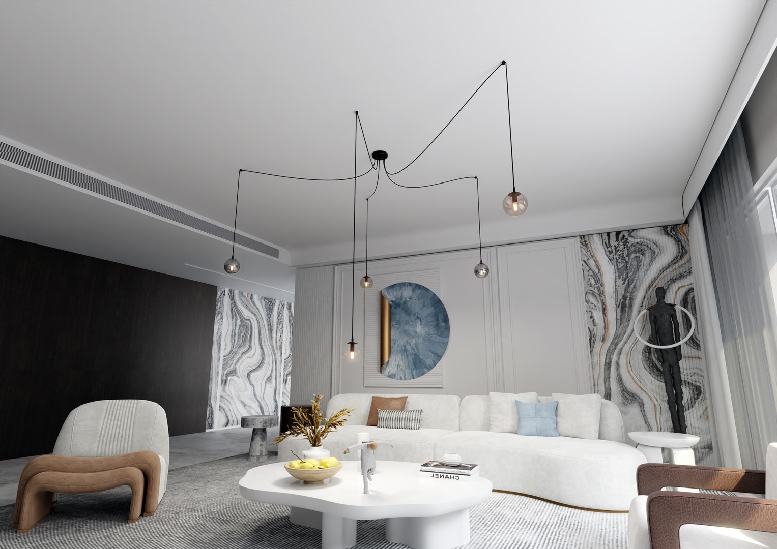 Hanglamp Kleilvor Zwart Ø14 cm - Afbeelding 3