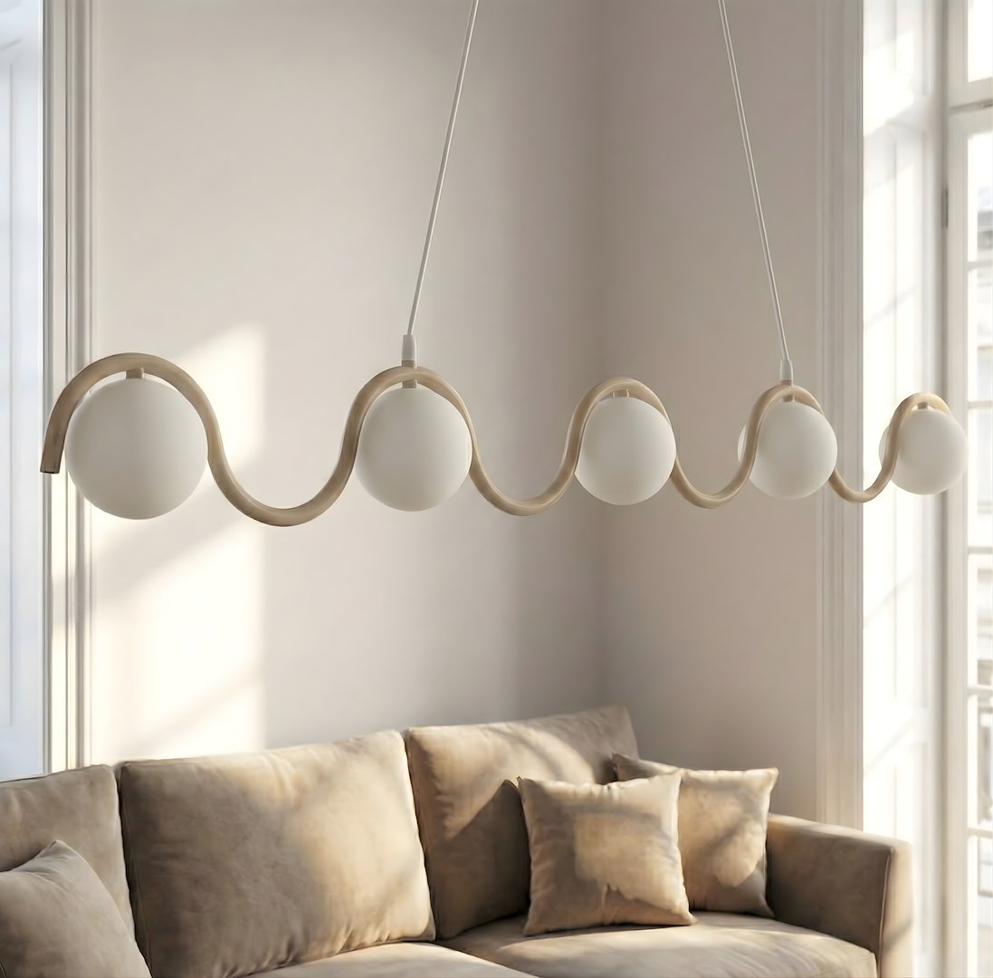 Hanglamp Mannor Beige Ø10 cm - Afbeelding 4