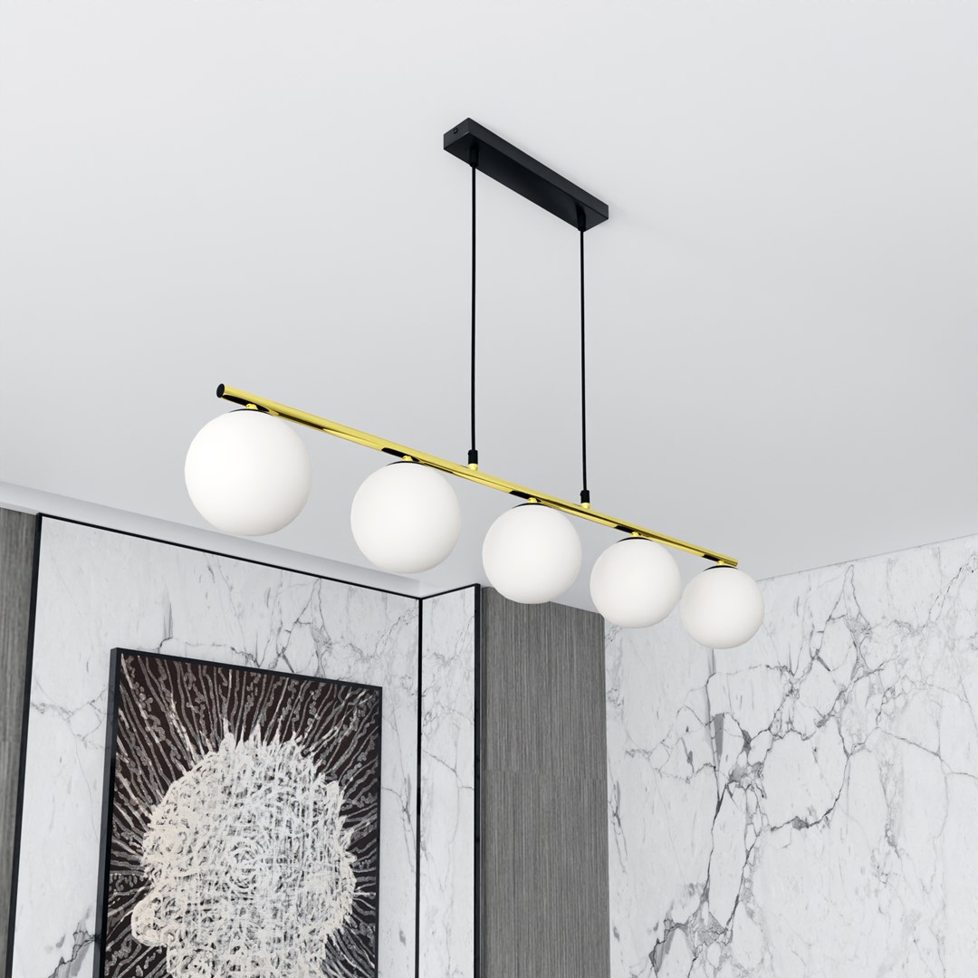 Hanglamp Gauloro Zwart Ø14 cm - Afbeelding 4