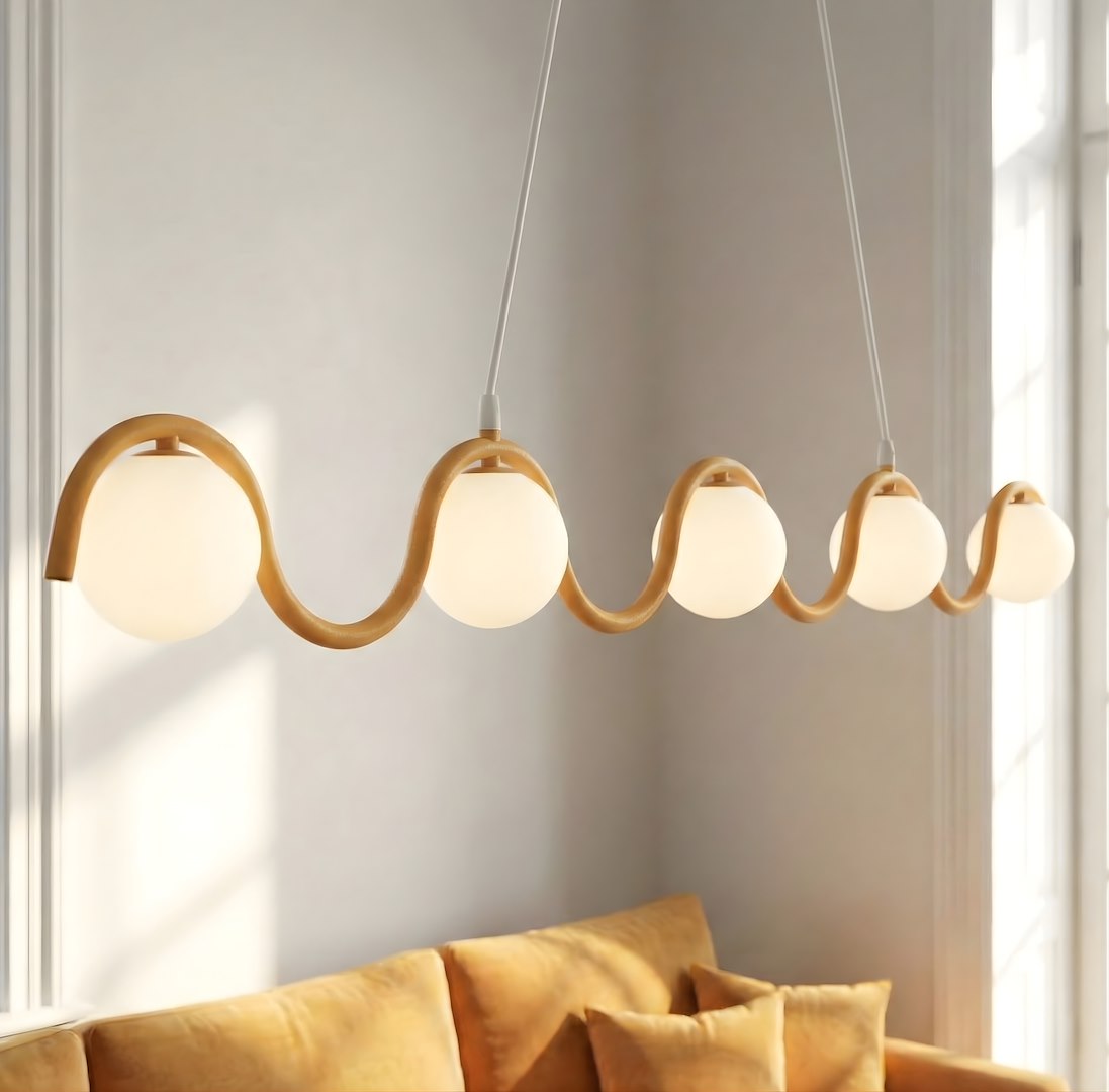 Hanglamp Tasonte Oranje Ø10 cm - Afbeelding 4