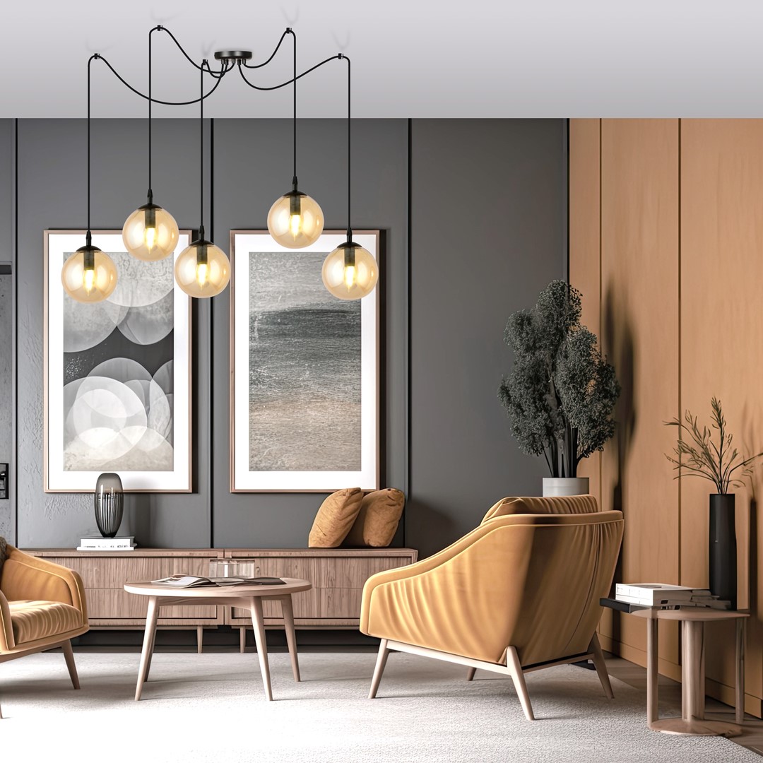 Hanglamp Rummon Zwart Ø14 cm - Afbeelding 4