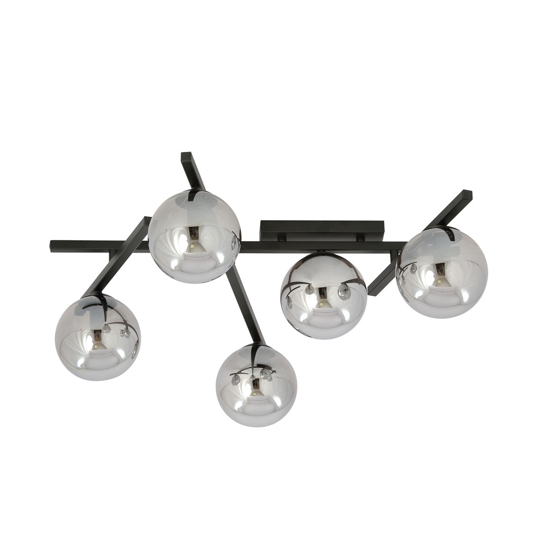 Plafondlamp Peilly Zwart Ø15 cm - Afbeelding 5