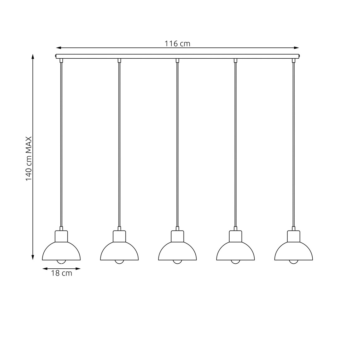 Plafondlamp Dukia Wit Ø18 cm - Afbeelding 5