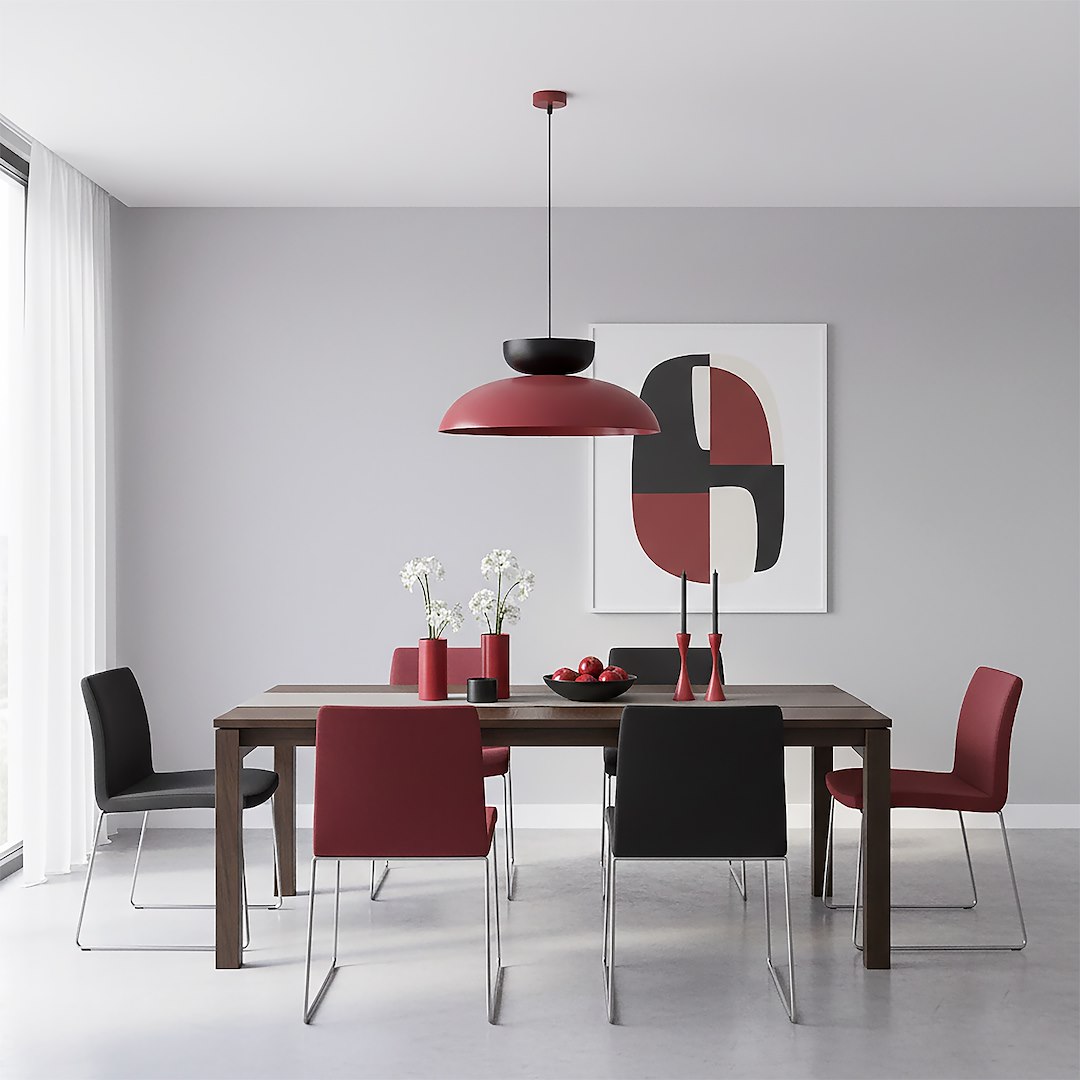 Hanglamp Slaurros Bordeaux - Afbeelding 5