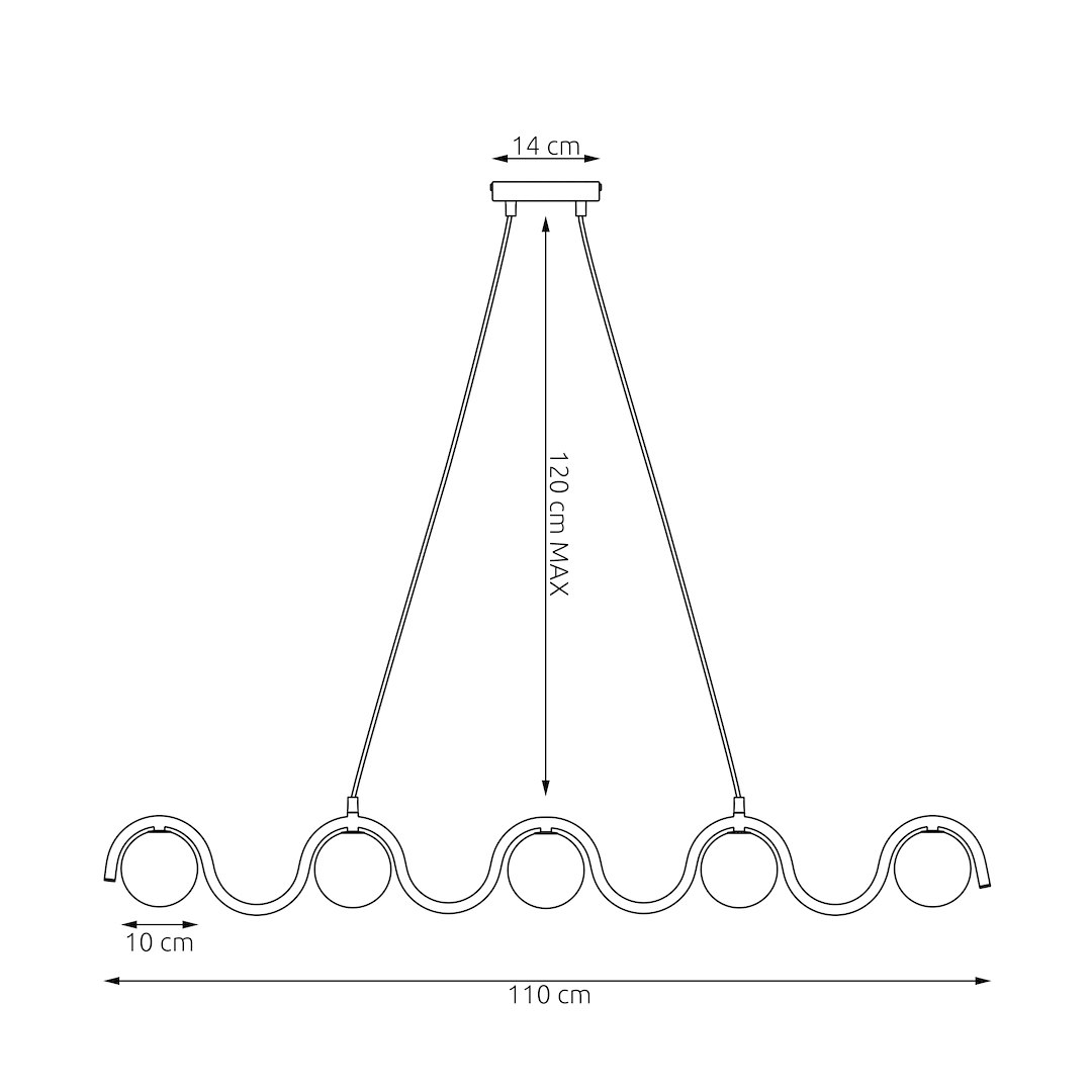 Hanglamp Rulland Wit Ø10 cm - Afbeelding 5