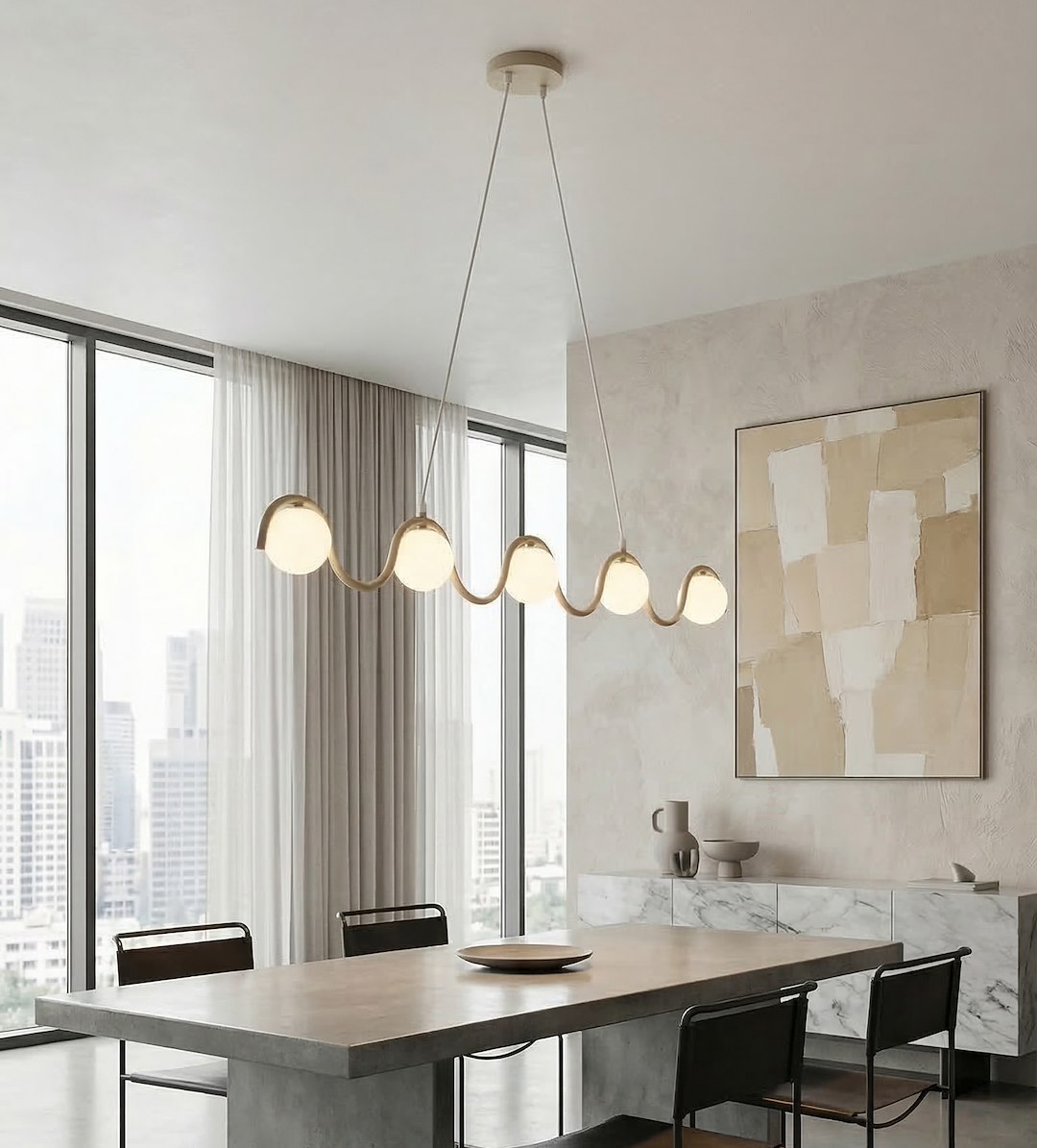 Hanglamp Mannor Beige Ø10 cm - Afbeelding 5