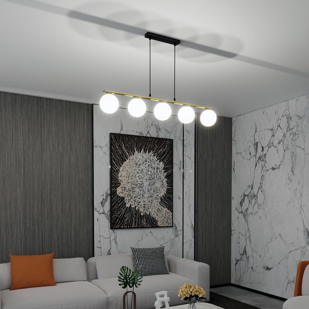 Hanglamp Gauloro Zwart Ø14 cm - Afbeelding 5