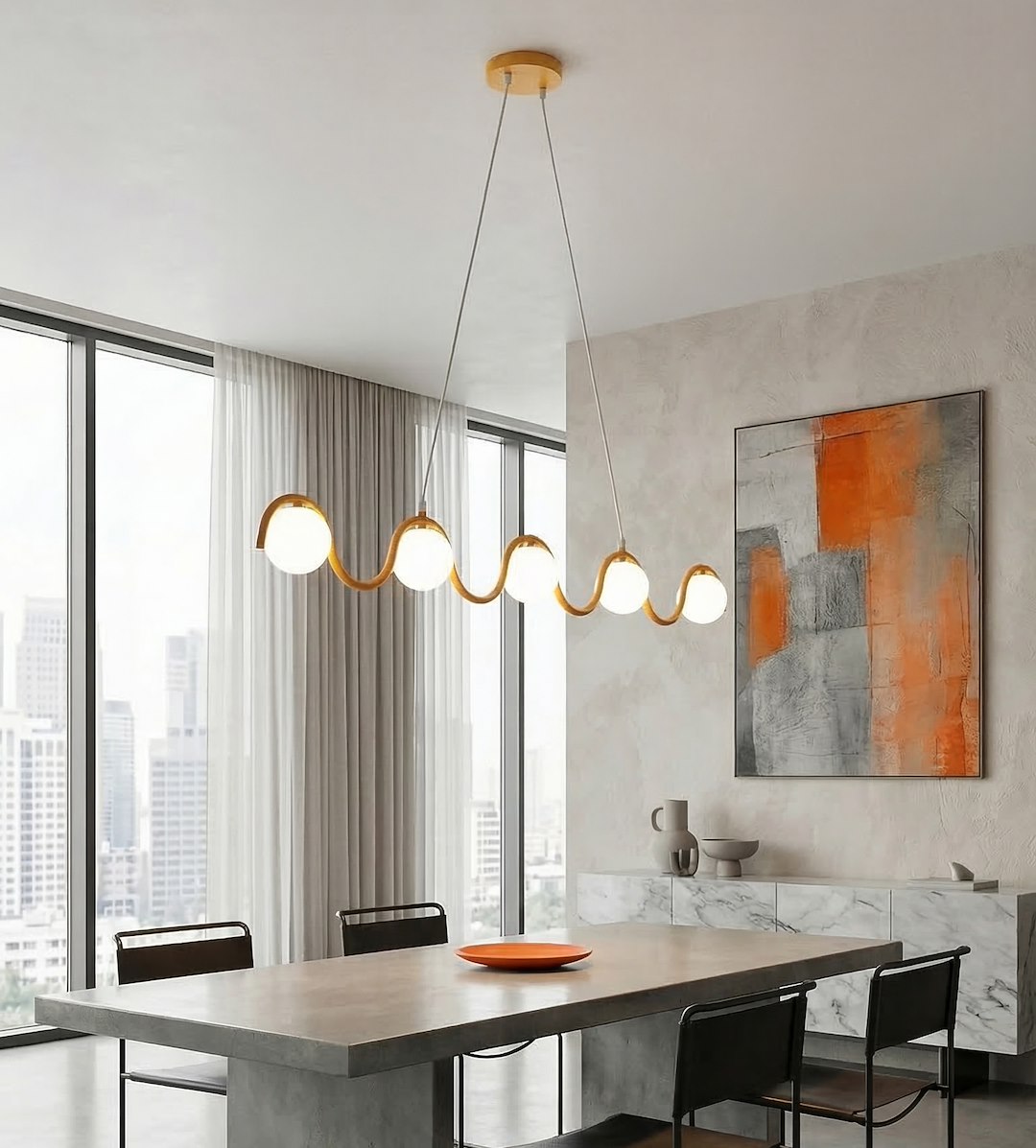 Hanglamp Tasonte Oranje Ø10 cm - Afbeelding 5