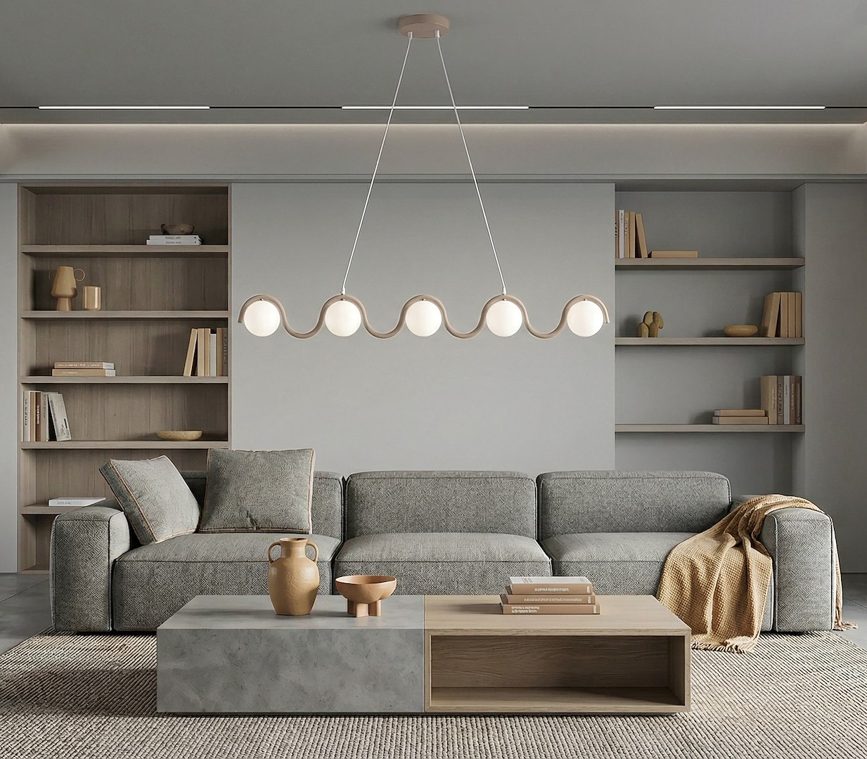 Hanglamp Mannor Beige Ø10 cm - Afbeelding 6
