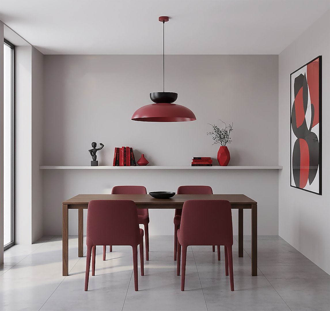 Hanglamp Slaurros Bordeaux - Afbeelding 6