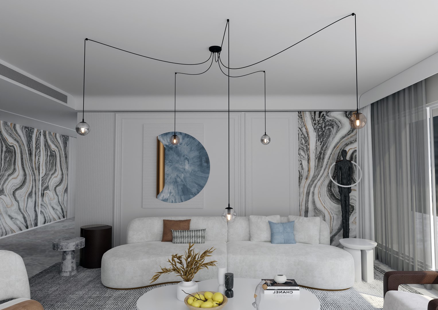 Hanglamp Kleilvor Zwart Ø14 cm - Afbeelding 6