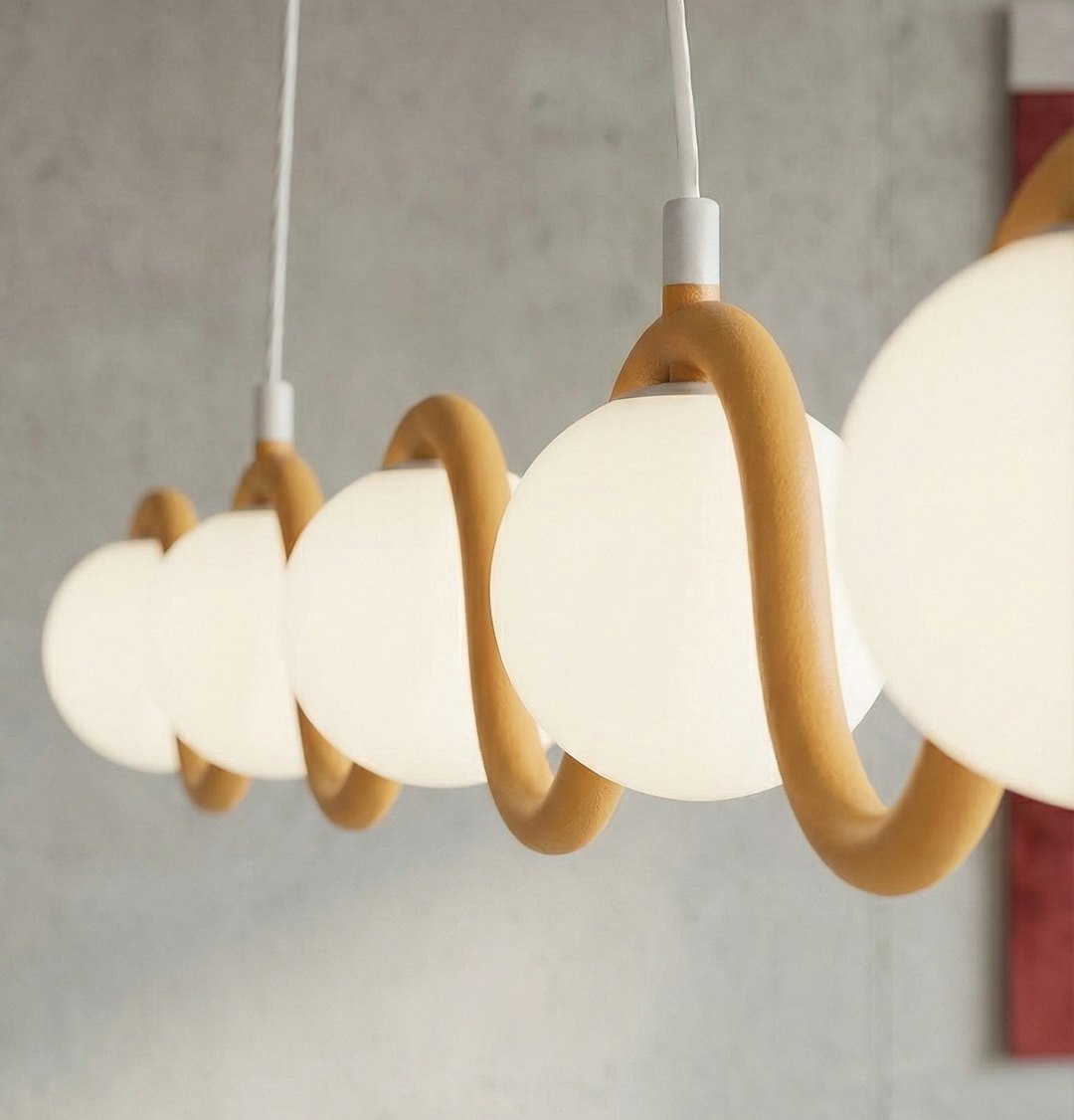 Hanglamp Tasonte Oranje Ø10 cm - Afbeelding 7