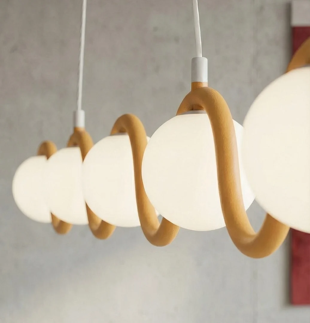 Hanglamp Tasonte Oranje Ø10 cm - Afbeelding 7